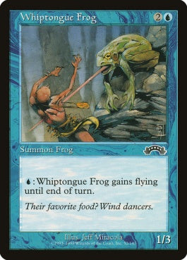 naokuroshop MTG [EXO][052][青][C][JP][舌長カエル/Whiptongue Frog] NM