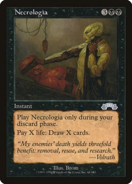 naokuroshop MTG [EXO][068][黒][U][EN][死より得るもの/Necrologia] NM