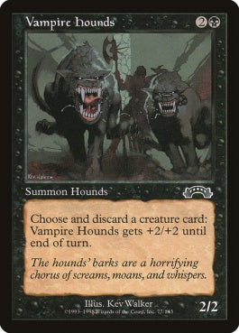 naokuroshop MTG [EXO][077][黒][C][JP][吸血犬/Vampire Hounds] NM