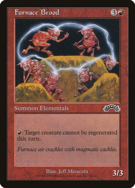 naokuroshop MTG [EXO][084][赤][C][EN][灼熱洞の仲間/Furnace Brood] NM