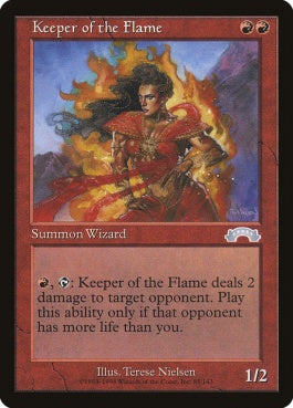 naokuroshop MTG [EXO][085][赤][U][JP][炎の守り手/Keeper of the Flame] NM