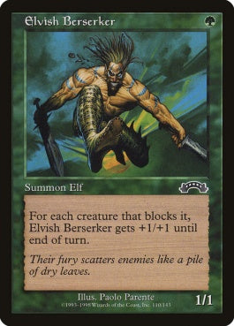 naokuroshop MTG [EXO][110][緑][C][JP][エルフの狂戦士/Elvish Berserker] NM