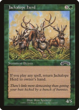 naokuroshop MTG [EXO][111][緑][C][JP][ジャッカロープの群れ/Jackalope Herd] NM