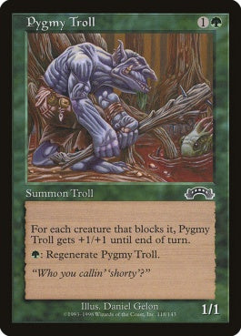 naokuroshop MTG [EXO][118][緑][C][JP][ピグミー・トロール/Pygmy Troll] NM