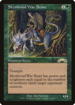 naokuroshop MTG [EXO][124][緑][R][EN][スカイシュラウドの軍獣/Skyshroud War Beast] NM