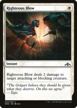 naokuroshop MTG [GRN][023][白][C][EN][正義の一撃/Righteous Blow] NM