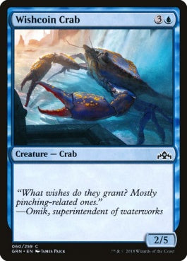 naokuroshop MTG [GRN][060][青][C][EN][賽銭ガニ/Wishcoin Crab] NM