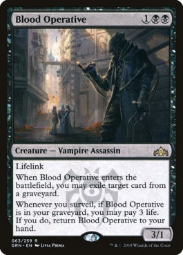 naokuroshop MTG [GRN][063][黒][R][EN][血の刺客/Blood Operative] NM