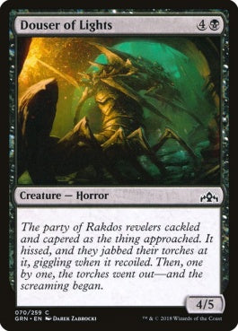 naokuroshop MTG [GRN][070][黒][C][EN][光を遮るもの/Douser of Lights] NM