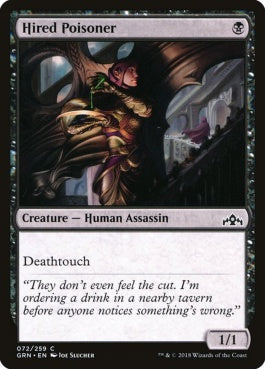 naokuroshop MTG [GRN][072][黒][C][EN][雇われた毒殺者/Hired Poisoner] NM