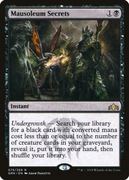 naokuroshop MTG [GRN][075][黒][R][EN][霊廟の秘密/Mausoleum Secrets] NM