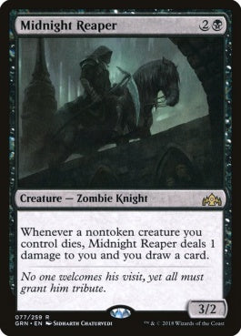 naokuroshop MTG [GRN][077][黒][R][EN][真夜中の死神/Midnight Reaper] NM