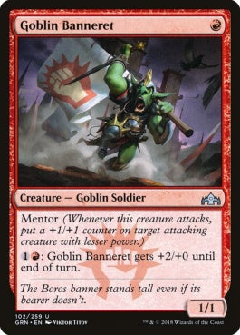 naokuroshop MTG [GRN][102][赤][U][EN][ゴブリンの旗持ち/Goblin Banneret] NM