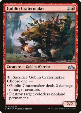 naokuroshop MTG [GRN][103][赤][U][EN][ゴブリンのクレーター掘り/Goblin Cratermaker] NM