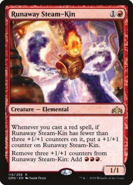 naokuroshop MTG [GRN][115][赤][R][EN][遁走する蒸気族/Runaway Steam-Kin] NM