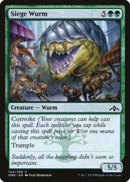 naokuroshop MTG [GRN][144][緑][C][EN][包囲ワーム/Siege Wurm] NM