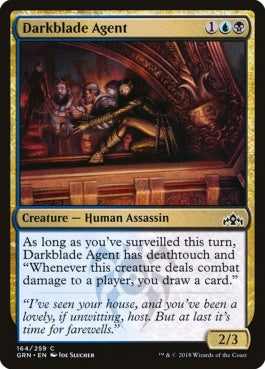 naokuroshop MTG [GRN][164][多][C][EN][闇刃の工作員/Darkblade Agent] NM