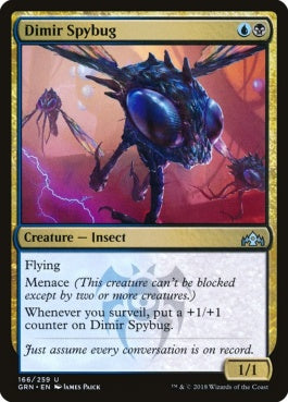 naokuroshop MTG [GRN][166][多][U][EN][ディミーアの偵察虫/Dimir Spybug] NM