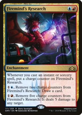 naokuroshop MTG [GRN][171][多][R][EN][火想者の研究/Firemind's Research] NM