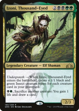 naokuroshop MTG [GRN][180][多][R][EN][千の目、アイゾーニ/Izoni, Thousand-Eyed] NM