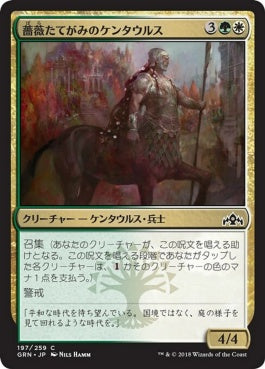 naokuroshop MTG [GRN][197][多][C][JP][薔薇たてがみのケンタウルス/Rosemane Centaur] NM