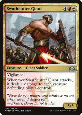 naokuroshop MTG [GRN][202][多][U][EN][薙ぎ払いの巨人/Swathcutter Giant] NM