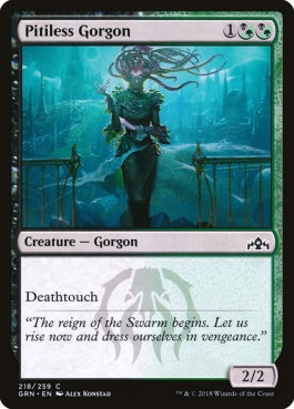 naokuroshop MTG [GRN][218][多][C][EN][冷酷なゴルゴン/Pitiless Gorgon] NM