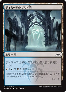 naokuroshop MTG [GRN][245][土地][C][JP][ディミーアのギルド門/Dimir Guildgate] NM