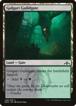 naokuroshop MTG [GRN][248][土地][C][EN][ゴルガリのギルド門/Golgari Guildgate] NM