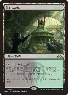 naokuroshop MTG [GRN][253][土地][R][JP][草むした墓/Overgrown Tomb] NM