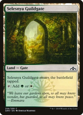 naokuroshop MTG [GRN][256][土地][C][EN][セレズニアのギルド門/Selesnya Guildgate] NM