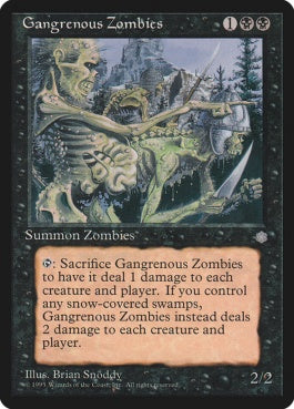 naokuroshop MTG [ICE][127][黒][C][EN][Gangrenous Zombies] NM