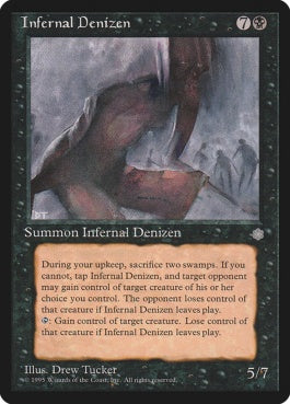 naokuroshop MTG [ICE][136][黒][R][EN][Infernal Denizen] NM