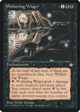 naokuroshop MTG [ICE][168][黒][U][EN][Withering Wisps] NM