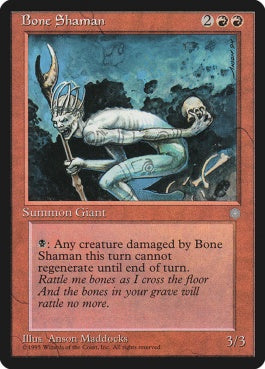 naokuroshop MTG [ICE][176][赤][C][EN][Bone Shaman] NM