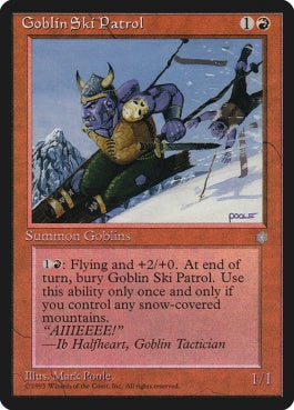 naokuroshop MTG [ICE][190][赤][C][EN][Goblin Ski Patrol] NM