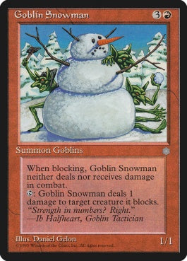 naokuroshop MTG [ICE][191][赤][U][EN][Goblin Snowman] NM