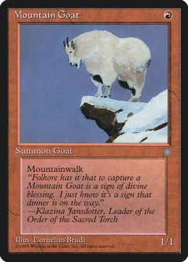 naokuroshop MTG [ICE][203][赤][C][EN][Mountain Goat] NM