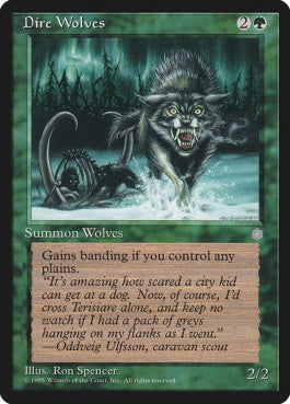 naokuroshop MTG [ICE][230][緑][C][EN][Dire Wolves] NM