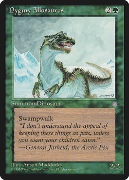 naokuroshop MTG [ICE][257][緑][R][EN][Pygmy Allosaurus] NM