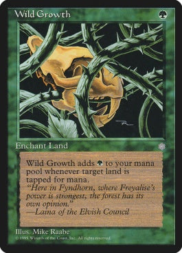 naokuroshop MTG [ICE][277][緑][C][EN][Wild Growth] NM