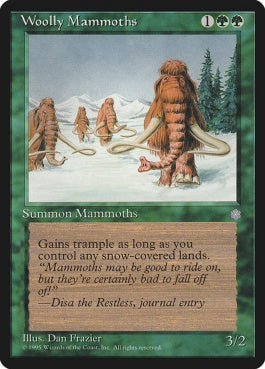 naokuroshop MTG [ICE][278][緑][C][EN][Woolly Mammoths] NM