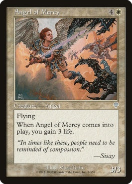 naokuroshop MTG [INV][002][白][U][EN][慈悲の天使/Angel of Mercy] NM