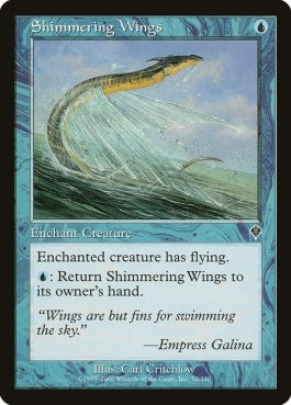 naokuroshop MTG [INV][072][青][C][JP][ゆらめく翼/Shimmering Wings] NM