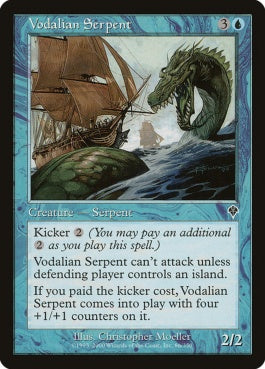 naokuroshop MTG [INV][086][青][C][JP][ヴォーデイリアの海蛇/Vodalian Serpent] NM