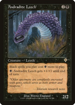 naokuroshop MTG [INV][093][黒][R][JP][ざくろ石のヒル/Andradite Leech] NM