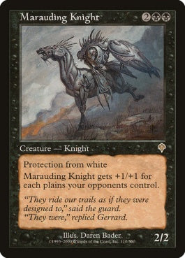 naokuroshop MTG [INV][110][黒][R][EN][無法の騎士/Marauding Knight] NM