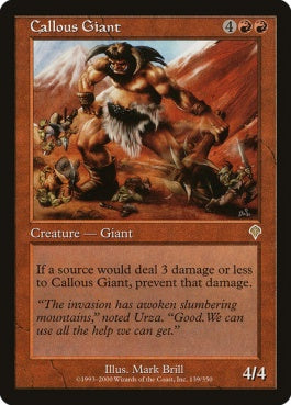 naokuroshop MTG [INV][139][赤][R][JP][無神経な巨人/Callous Giant] NM