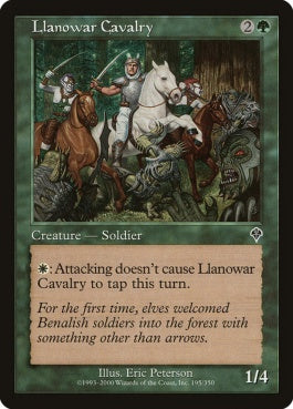 naokuroshop MTG [INV][195][緑][C][JP][ラノワールの騎兵隊/Llanowar Cavalry] NM