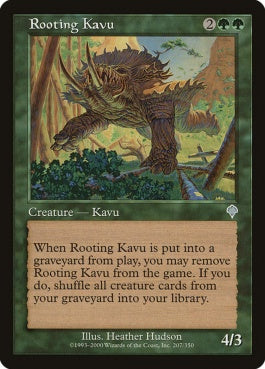 naokuroshop MTG [INV][207][緑][U][JP][根こそぎカヴー/Rooting Kavu] NM